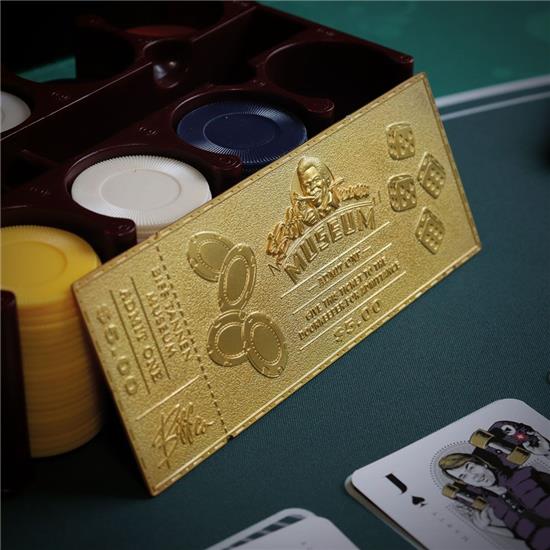 Back To The Future: Biff Tannen Museum Collectible Ticket (gold plated) Replica