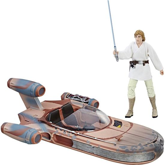 Star Wars: Luke Skywalker Black Series Action Figur med  X-34 Landspeeder