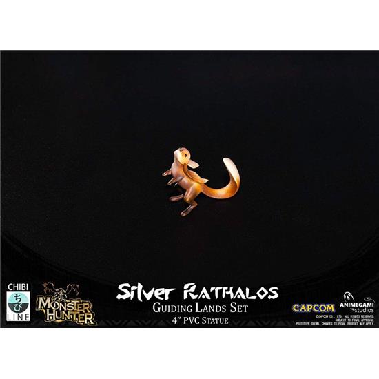 Monster Hunter: Silver Rathalos Statue 10 cm