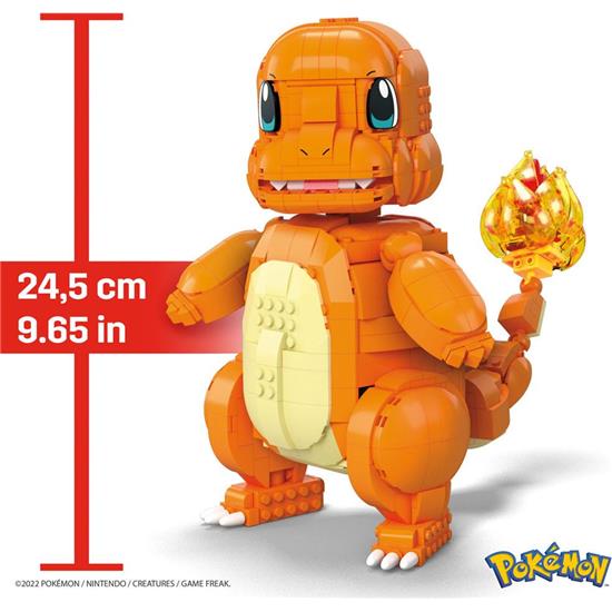 Pokémon: Jumbo Charmander Mega Construx Samlesæt 25 cm
