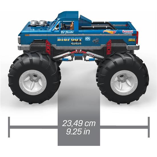 Diverse: Bigfoot Hot Wheels Monster Truck Mega Construx Samlesæt 25 cm