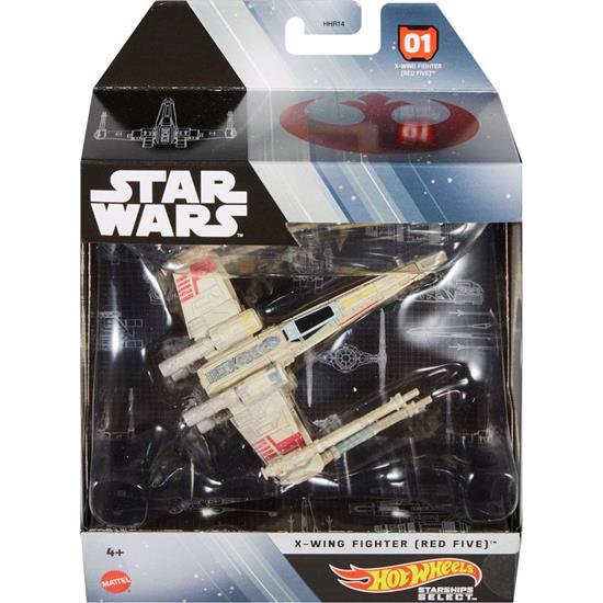 Star Wars: X-Wing Fighter (Red Five) Hot Wheels Starships Select Diecast