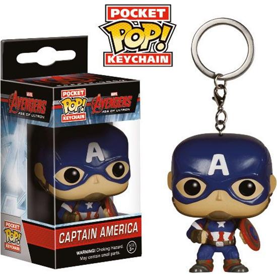 Avengers: Captain America Pocket POP! Nøglering