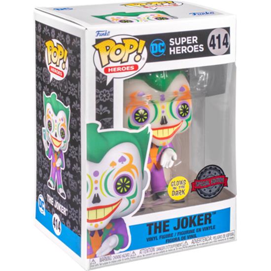 DC Comics: Dia de los DC Joker Glow In The Dark Exclusive POP! Vinyl Figur (#414)