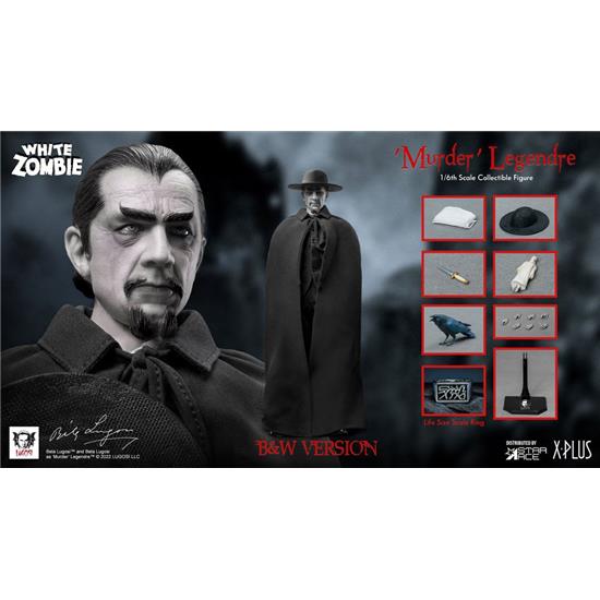 White Zombie (movie): Murder Legendre (Bela Lugosi) B&W Version My Favourite Movie Action Figure 1/6 30 cm