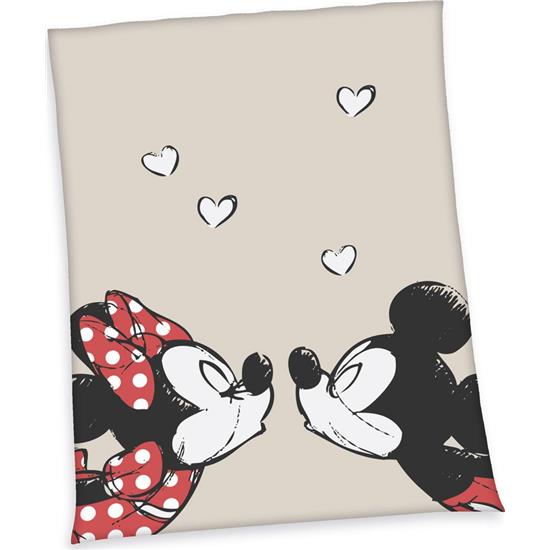 Disney: Mickey & Minnie Kisses Fleece Tæppe 150 x 200 cm