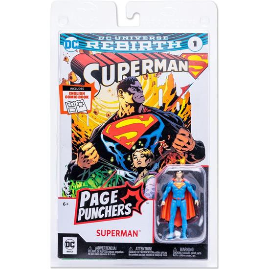DC Comics: DC Page Punchers: Superman (Rebirth) Action Figure 8 cm