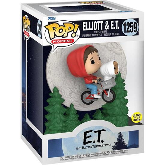 E.T.: Elliot and ET Flying (GITD) POP! Moment Vinyl Figur