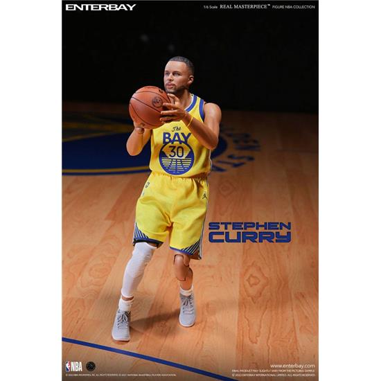 NBA: Stephen Curry Real Masterpiece Action Figure 1/6 30 cm