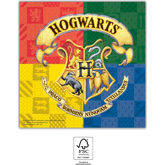 Harry Potter: Hogwarts Servietter - 33 x 33 cm - 20 styk