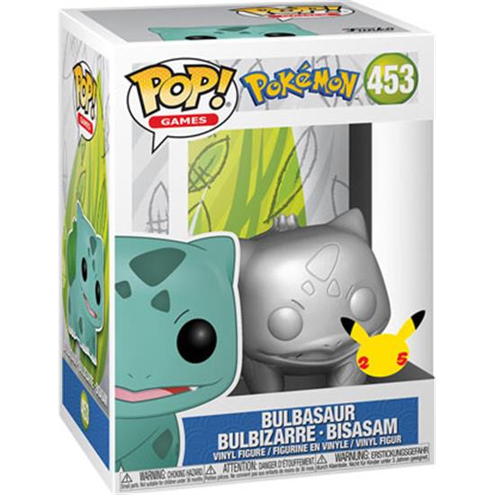 Pokémon: Bulbasaur Silver 25th Anniversary POP! Vinyl Figur (#453)