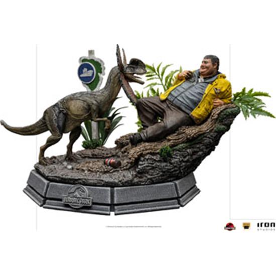 Jurassic Park & World: Dennis Nedry meets the Dilophosaurus Art Scale Statue 1/10 21 cm