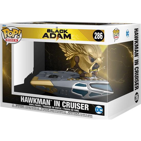 Black Adam: Hawkman in Cruiser POP! Rides Super Deluxe Vinyl Figur