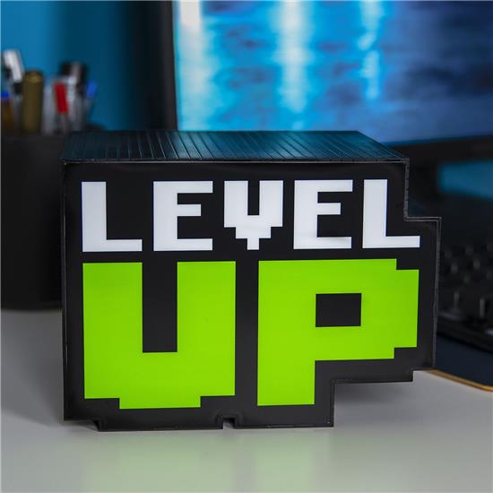 Retro Gaming: Level Up Lampe med Lyd