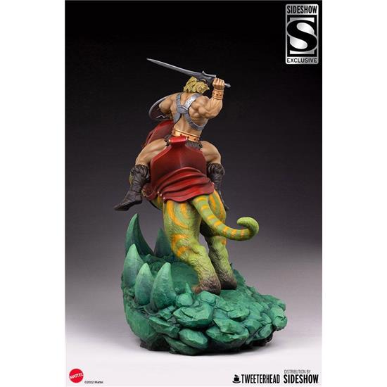 Masters of the Universe (MOTU): He-Man and Battle Cat Classic Deluxe Statue 59 cm