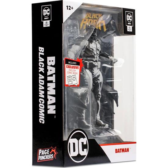 Black Adam: Black Adam Batman Line Art Variant (Gold Label) (SDCC) Action Figure 18 cm