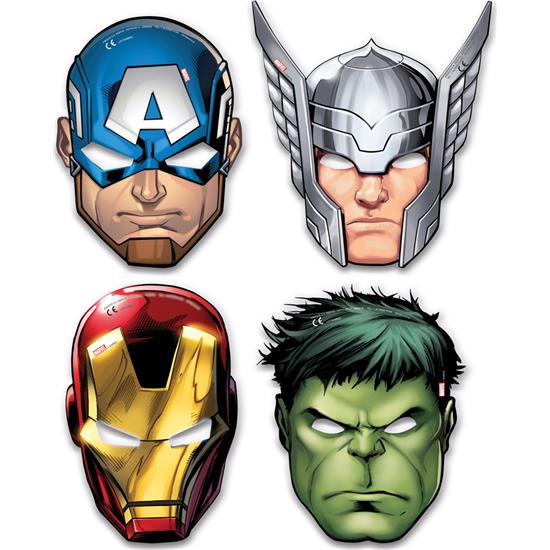 Avengers: Mighty Avengers Party Masker 6 styk