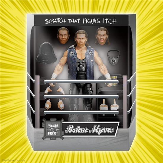 Wrestling: Brian Myers (Most Professional Wrestler) Major Wrestling Podcast Ultimates Action Figure 18 c