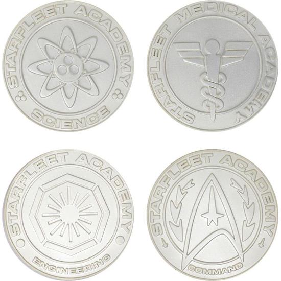 Star Trek: Starfleet Division Medallions Limited Edition (silver plated) 4-pack