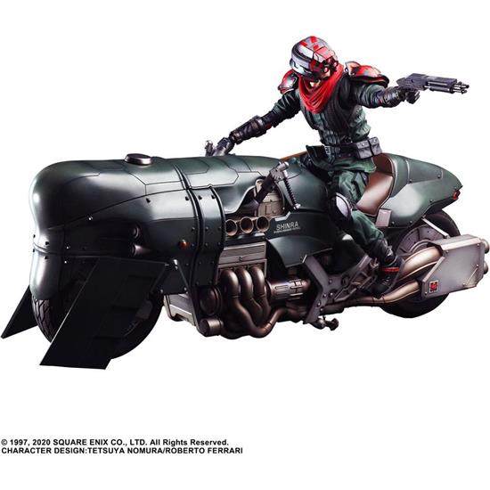 Final Fantasy: Shinra Elite Security Officer & Bike Play Arts Kai Action Figure & Vehicle