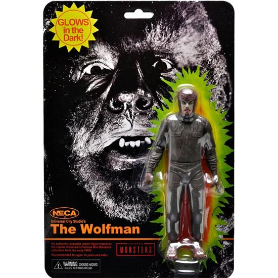 Universal Monsters: Wolfman Retro Glow in the Dark Action Figure 18 cm
