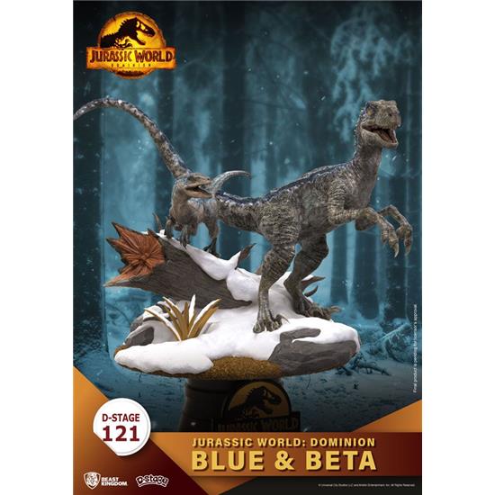 Jurassic Park & World: Blue & Beta D-Stage Diorama 13 cm