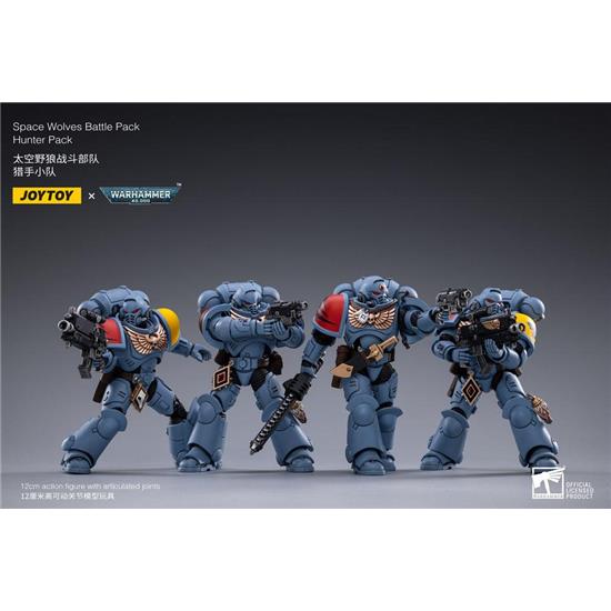 Warhammer: Space Wolves Battle Hunters Action Figure 4-Pack 1/18 12 cm