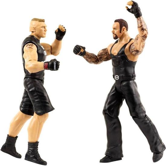 Wrestling: Tough Talkers Brock Lesnar og Undertaker - Talende Action Figur 2-Pak