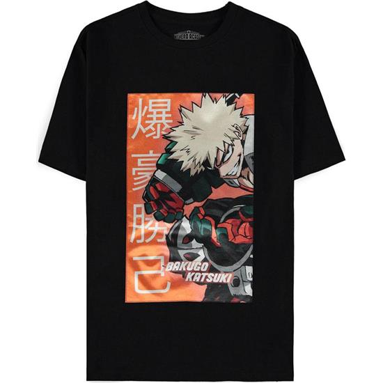 Manga & Anime: T-Shirt sort Bakugo Katsuki