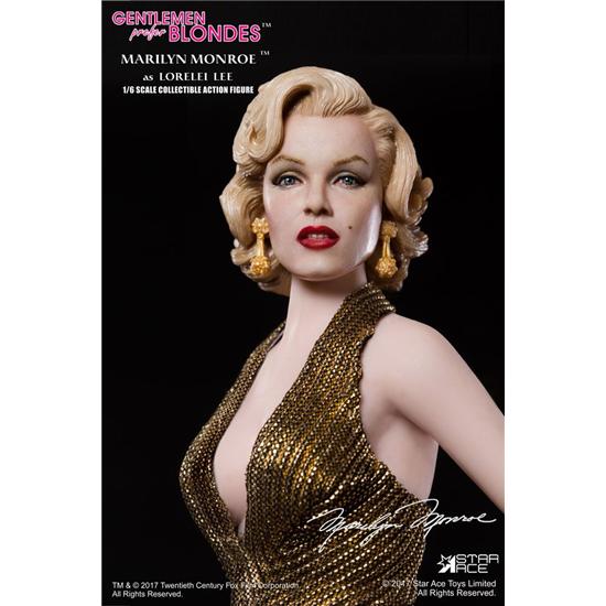 Gentlemen Prefer Blondes: Marilyn Monroe Gold Dress My Favourite Legend Action Figur 1/6