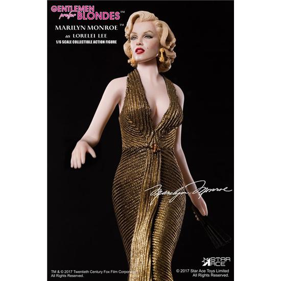 Gentlemen Prefer Blondes: Marilyn Monroe Gold Dress My Favourite Legend Action Figur 1/6