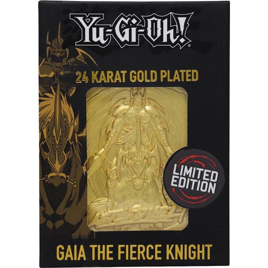 Yu-Gi-Oh: Gaia the Fierce Knight (gold plated) Replica Card