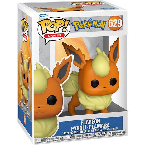 Pokémon: Flareon POP! Games Vinyl Figur (#629)