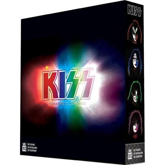 Kiss: Kiss BST AXN Action Figure 4-Pack Signature Colors Exclusive 13 cm