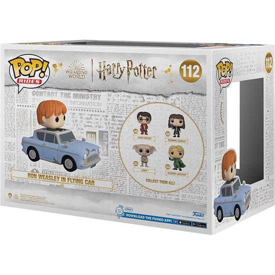 Harry Potter: Ron w/Car POP! Rides Vinyl Figur 15 cm (#112)