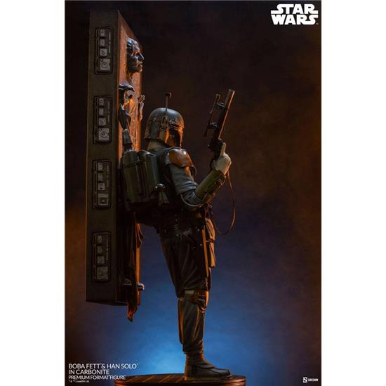 Star Wars: Boba Fett and Han Solo in Carbonite Premium Format Statue 70 cm