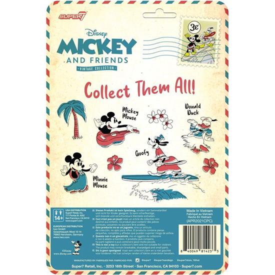 Disney: Donald Duck (Hawaiian Holiday) ReAction Action Figure Vintage Collection 10 cm