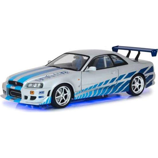 Fast & Furious: Fast & Furious Diecast Model 1/18 1999 Brians Nissan Skyline GT-R34 with Light-Up Function