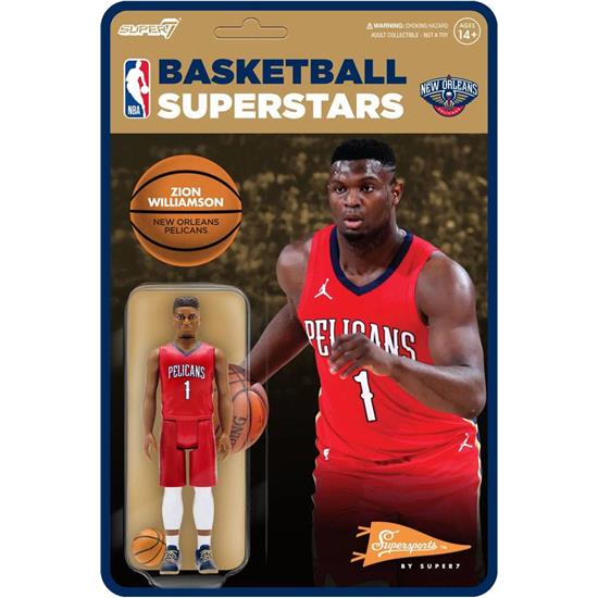NBA: Zion Williamson (Pelicans - Red) ReAction Action Figure 10 cm