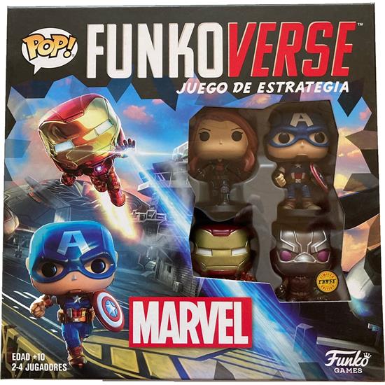 Diverse: SKADET: Funkoverse Marvel Board Game 4 Character Base Set - CHASE