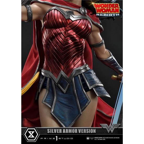 DC Comics: Wonder Woman Rebirth Silver Armor Version Statue 1/3 75 cm