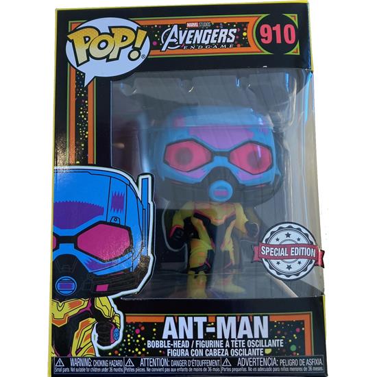 Diverse: SKADET: Ant-Man Exclusive Black Light Version POP! Movie Vinyl Figur (#910)