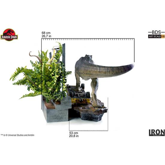 Jurassic Park & World: Jurassic Park Art Scale Diorama 1/10 T-Rex Attack Set A 56 cm