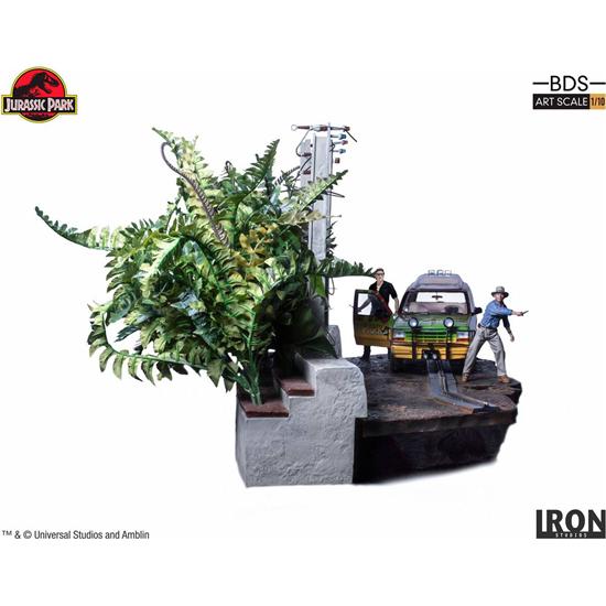 Jurassic Park & World: Jurassic Park Art Scale Diorama 1/10 T-Rex Attack Set B 57 cm