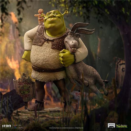 Shrek: Shrek, Donkey and The Gingerbread Man Deluxe Art Scale Statue 1/10 26 cm