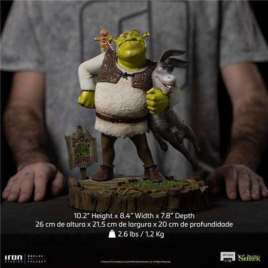 Shrek: Shrek, Donkey and The Gingerbread Man Deluxe Art Scale Statue 1/10 26 cm