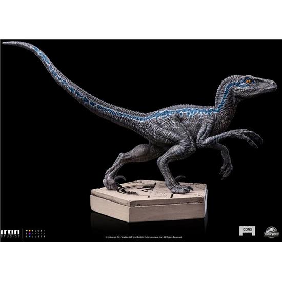 Jurassic Park & World: Velociraptor Blue Icons Statue  9 cm