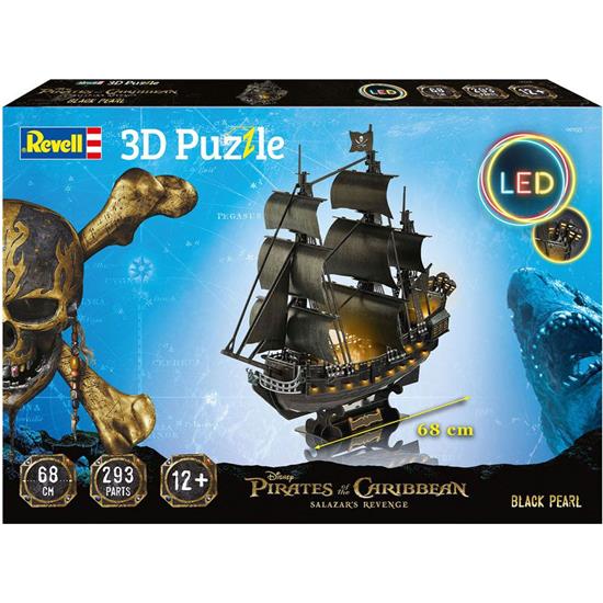 Pirates Of The Caribbean: Black Pearl 3D Puslespil LED Version (Dead Men Tell No Tales)