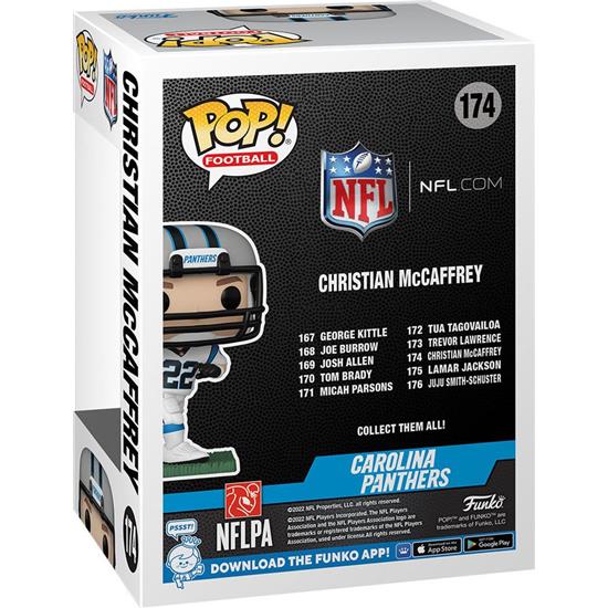 NFL: Christian McCaffrey (Away) POP! Football Vinyl Figur (#174)