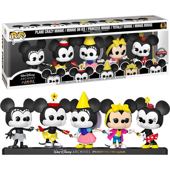Minnie Mouse: Minnie Mouse Disney Archives Exclusive POP! Disney Vinyl Figursæt 5-Pak